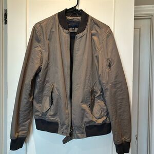 Banana Republic Men’s Bomber Jacket - Gray Medium